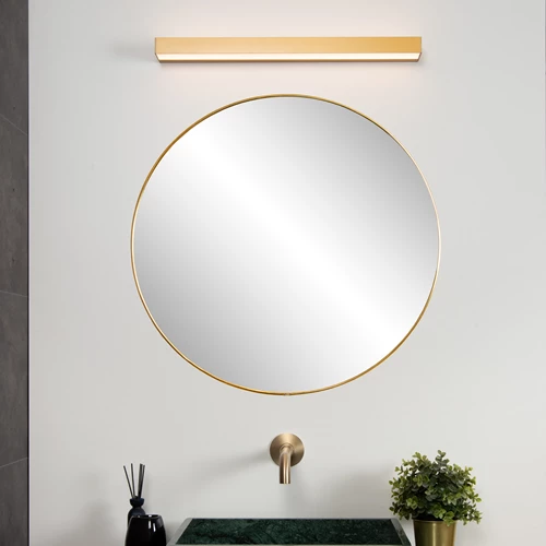 Lucide ALEXA - Wall light Bathroom - LED - 1x8W 3000K - IP44 - Matt Gold / Brass - atmosphere 1